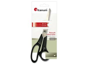 Nożyczki Titanum czarne 19 cm (S02024)