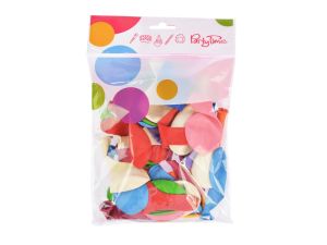 Balon gumowy Arpex Pastel 50 sztuk pastelowy (BL3982)