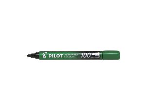Marker permanentny Pilot, zielony okrągła końcówka (SCA-100-G)