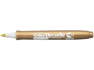 Marker permanentny Artline złoty metaliczny decorite, złoty 1,0 mm pędzelek końcówka (AR-033 9 6)