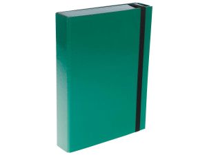 Teczka z szerokim grzbietem na gumkę VauPe CARIBIC BOX A4 kolor: zielony (341/06)