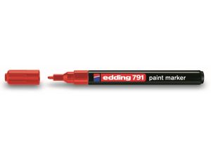 Marker specjalistyczny Edding 791, czerwony 1,0-2,0 mm okrągła/ścięta końcówka