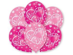 Balon gumowy Amscan 6 szt urodziny (995712)