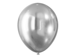 Balon gumowy Arpex Celebrate! efekt chromu srebrny 300mm (KB4437SRE-2510)