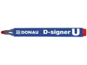 Marker permanentny Donau D-Signer, czerwony 2,0-4,0mm okrągła końcówka (7371001-04PL)