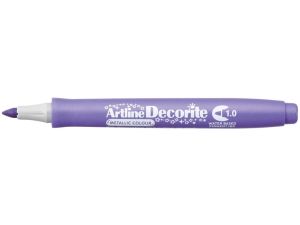 Marker permanentny Artline fiolet metaliczny decorite, fiolet 1,0 mm pędzelek końcówka (AR-033 6 6)