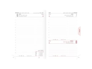 Kalendarz książkowy (terminarz) czarny karo/ Telegraph A5 standard A5 (KS1 13)