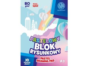 Blok rysunkowy Astrapap kolorowy pastel A3 mix 80g 10k (106022002)