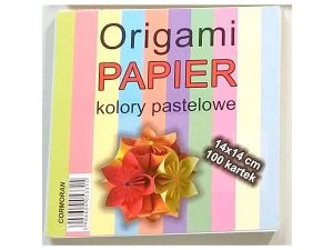 Zeszyt papierów kolorowych Cormoran 14x14 origami