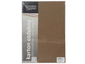 Papier ozdobny (wizytówkowy) Galeria Papieru kraft brązowy A4 - brązowy 275 g (204418)