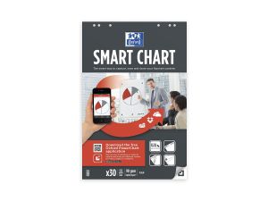 Blok do tablic flipchart Oxford Smart Chart 30k. 90 g krata 650 mm x 990 mm