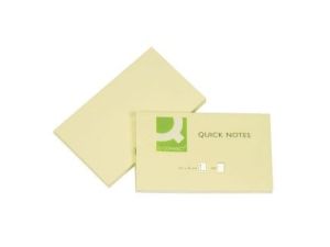 Notes samoprzylepny Q-Connect żółta jasna 100k 127 mm x 76 mm (KF10503)