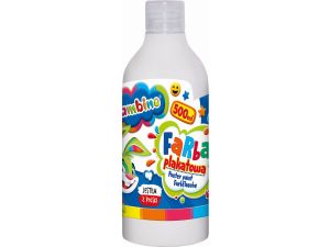 Farby plakatowe Bambino Bambino w butelce 500 ml kolor: biały 500ml 1 kolor. (biała)
