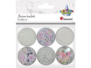 Zestaw dekoracyjny Titanum Craft-Fun Series konfetti, cekiny, koraliki (339367)