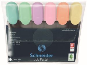 Zakreślacz Schneider Job Pastel, mix 1-5 mm (SR115097)