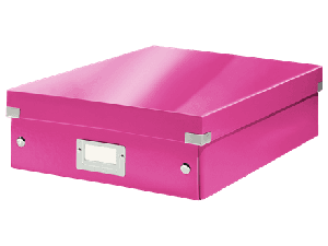 Pudło archiwizacyjne Leitz Wow Click & Store A4 - różowy 280 mm x 100 mm x 370 mm (60580023)