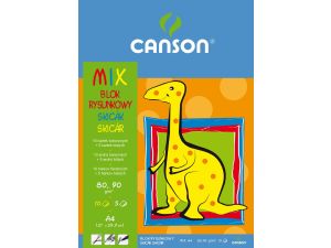 Blok rysunkowy Canson A4 kolorowy 90g 15k (6666-192)
