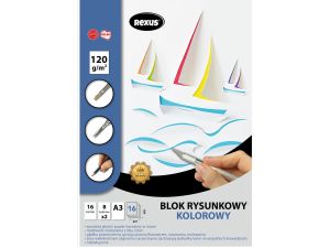 Blok rysunkowy Rexus kolorowy premium A3 kolorowy 16k (5161)
