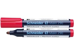 Marker suchościeralny Schneider Maxx 290, czerwony 2,0-3,0 mm okrągła końcówka (SR129002)