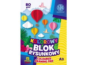 Blok rysunkowy Astra BS&RABBit ASTRAPAP A3 mix 80g 15k (48201090)