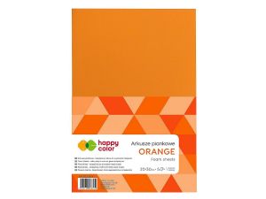 Arkusz piankowy Happy Color kolor: pomarańczowy 5 ark. 200 mm x 300 mm (HA 7130 2030-4)