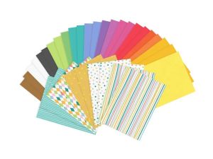 Papier kolorowy Partydeco wycinanki, A4, mix, 34 arkusze (WYC1)