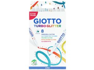 Flamaster Giotto Turbvo Glitter 8 kol. (425800)