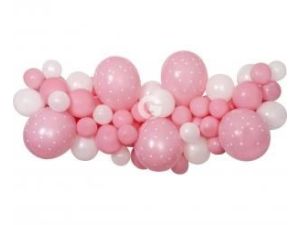 Girlanda Godan balonowa baby pink, 65 szt. (031355)