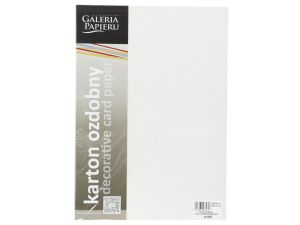 Papier ozdobny (wizytówkowy) Galeria Papieru chic diamentowa biel A4 - biały 220 g (204501)
