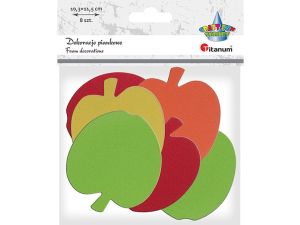 Ozdoba piankowa Titanum Craft-Fun Series jabłka  8szt. (AD097)