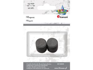 Magnes Titanum Craft-Fun Series - czarny śr. 15 mm (DIY16035)