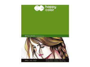 Blok rysunkowy Happy Color A3 biały 300g 15k (HA 3730 3040-A15)