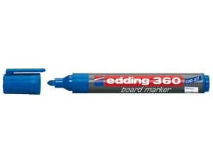 Marker suchościeralny Edding 360, niebieski 1,5-3,00 mm okrągła końcówka
