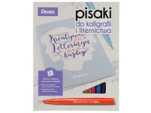 Zestaw pastele Pentel PTS15/BN15 pastele + długopis żelowy