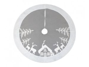 Ozdoba świąteczna Godan Mata pod choinkę Renifery, srebrna, rozm. 90 cm (NW-DCRS)