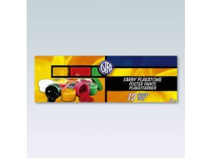 Farby plakatowe Astra kolor: mix 10 ml 12 kol. (83115902)