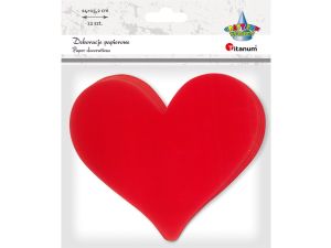 Serce Titanum Craft-Fun Series papierowe czerwone (TC191100)