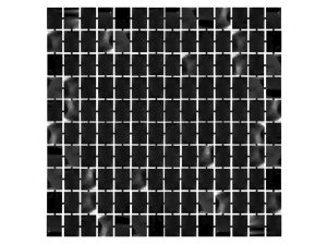Dekoracja Godan Kurtyna B&C Kwadrat, metaliczna czarna, 100x200 cm (SH-KKMC)