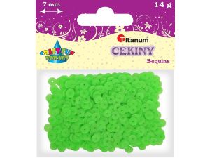 Cekiny Titanum Craft-Fun Series Okrągłe matowe jasnozielone