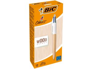 Długopis Bic 4 Colour St 4C Wood Natural mix 1,0mm (508964)