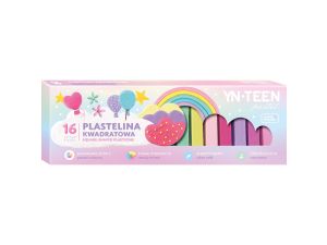 Plastelina Yn-teen 16 kol. mix