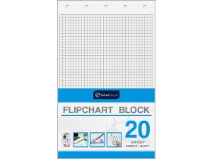 Blok do tablic flipchart Interdruk A1 20k. 80 g krata 1000 mm x 640 mm (FLI20#)