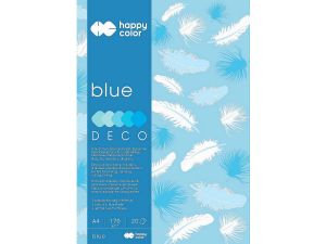 Zeszyt papierów kolorowych Happy Color Deco Blue A4 170g 20k 210 mm x 297 mm (3717 2030-032)
