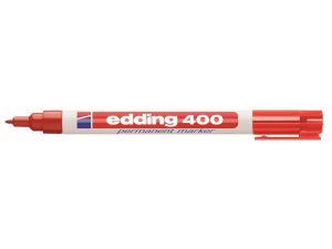 Marker permanentny Edding, czerwony 1,0mm okrągła końcówka (ED-400002)
