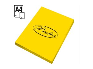 Papier kolorowy Protos A4 - żółty 160 g