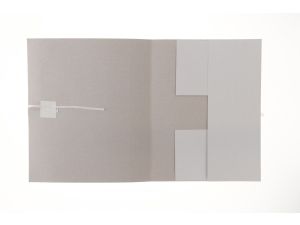 Teczka kartonowa wiązana Barbara grzbiet 5cm A4+ kolor: biała