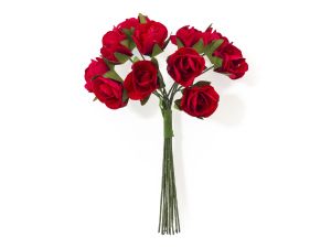 Ozdoba papierowa Galeria Papieru kwiaty róże czerwone (252005)