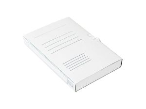 Teczka kartonowa wiązana Bigo box40 A4 kolor: biały 400 g (0067)
