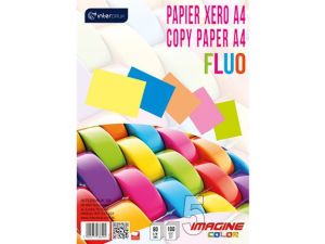 Papier kolorowy Interdruk A4 - mix (PAKSA4FLUO)