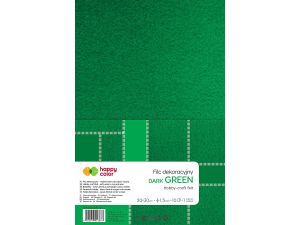 Filc Happy Color kolor: zielony ciemny 10 ark. 200mm x 300mm (HA 7150 2030-52)